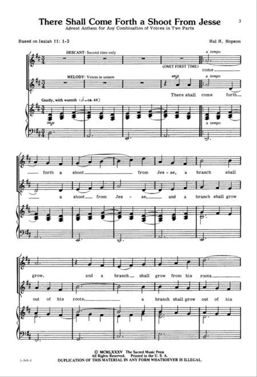 There Shall Come Forth a Shoot From Jesse 2-Part scores gallery preview page 3