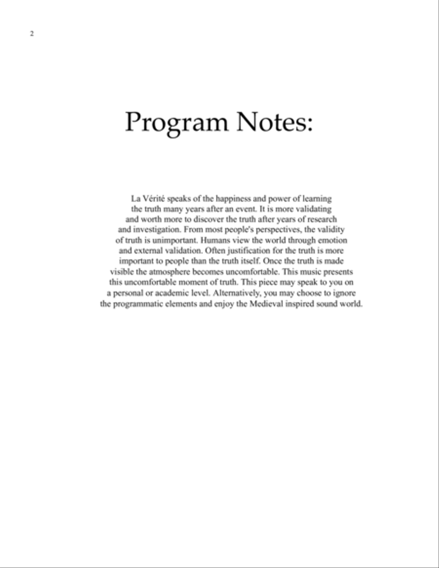 La Vérité 4-Part scores gallery preview page 2