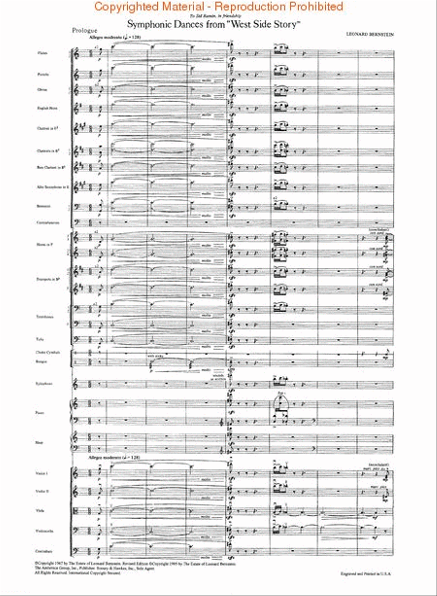 Symphonic Dances from West Side Story Orchestra scores gallery preview page 2