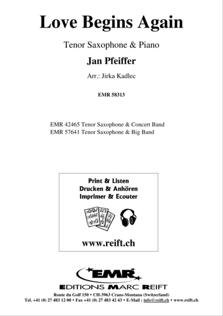 Love Begins Again Tenor Saxophone scores gallery preview page 2