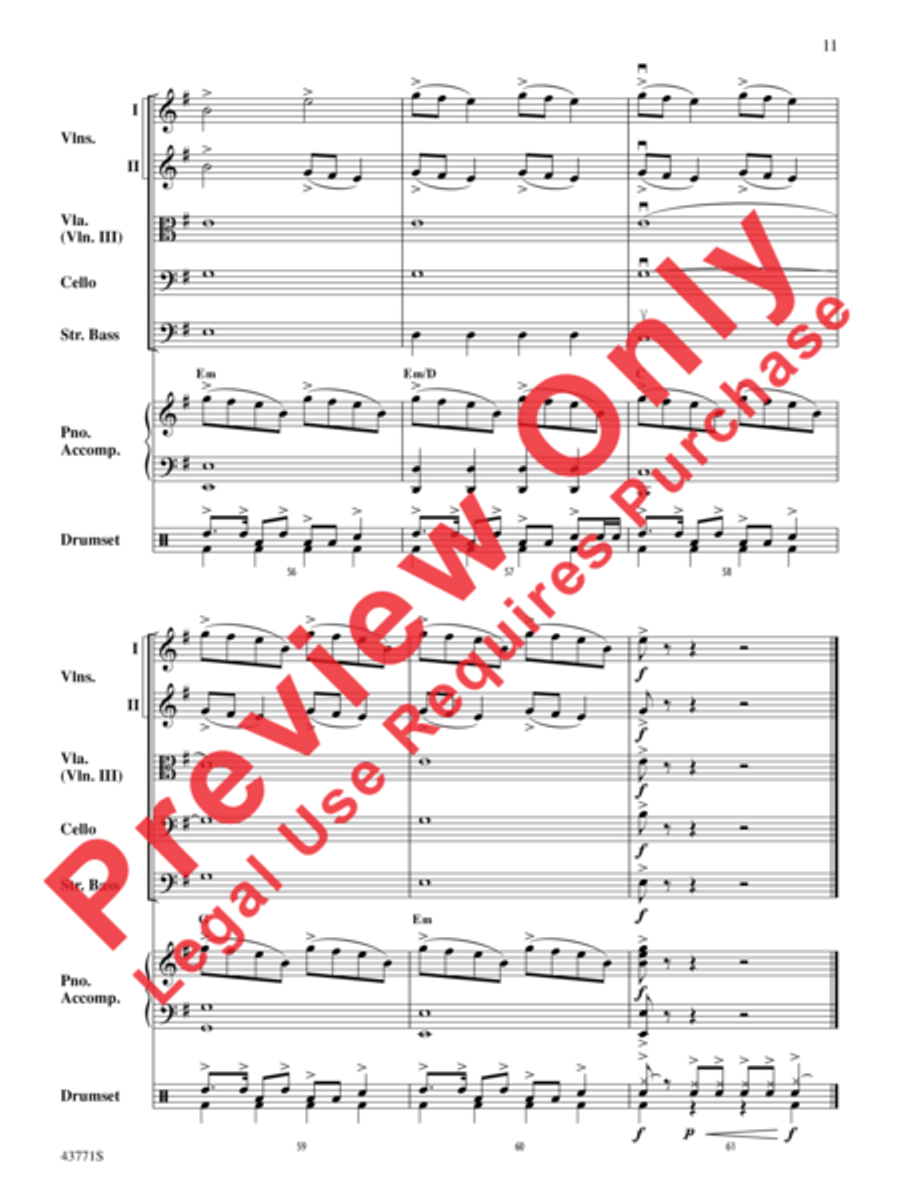 Dark Horse Dark Horse String Orchestra scores gallery preview page 12