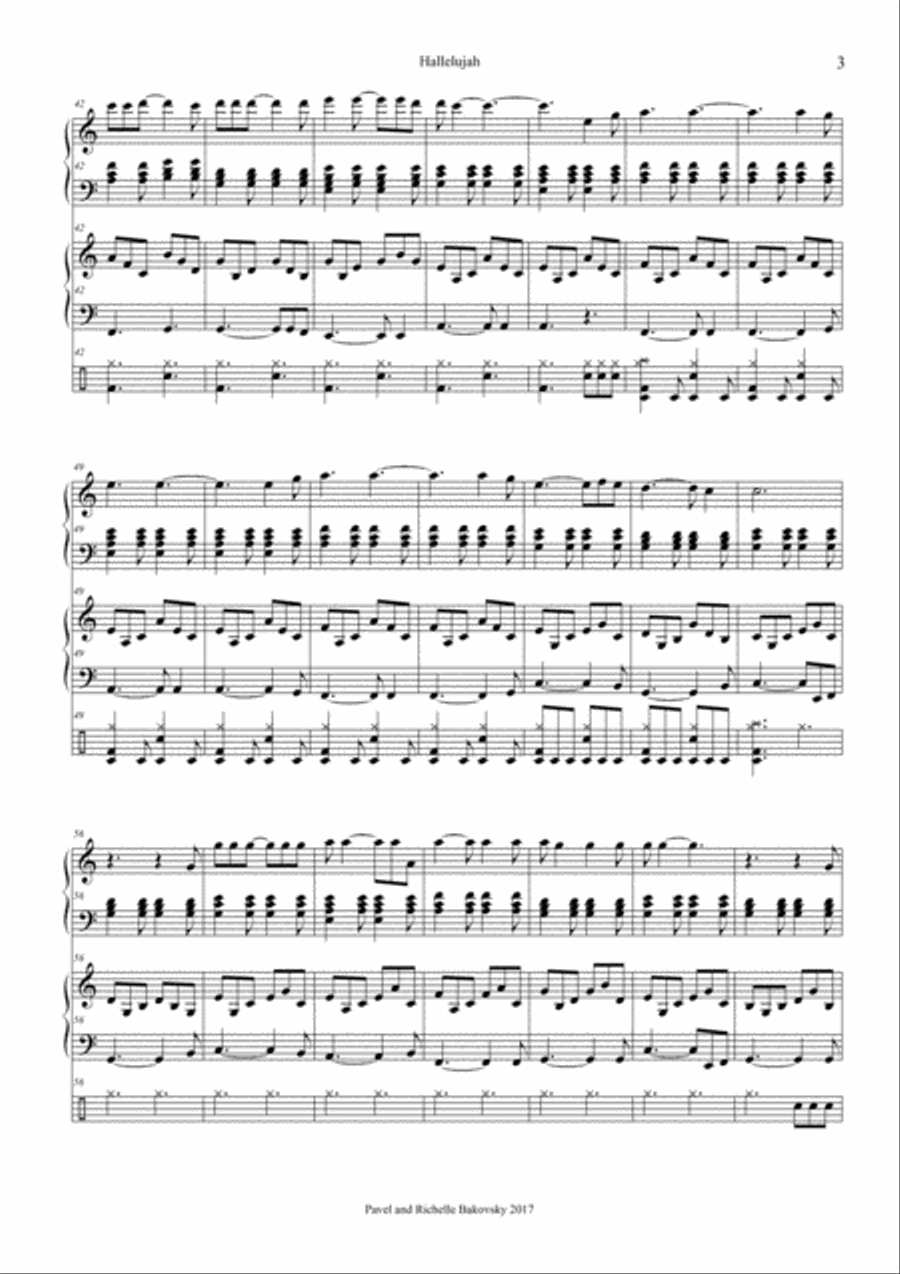 Hallelujah Horn scores gallery preview page 4