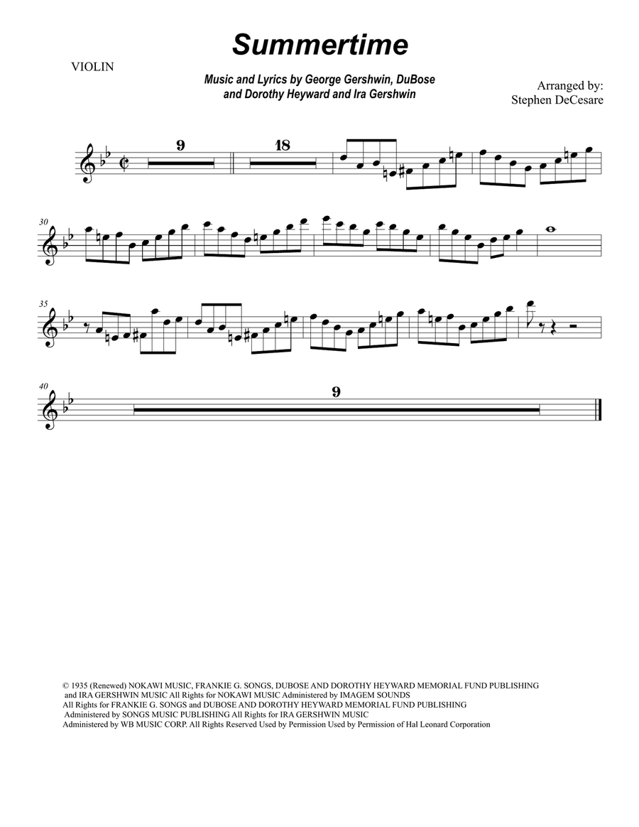 Summertime Trumpet Duet scores gallery preview page 6