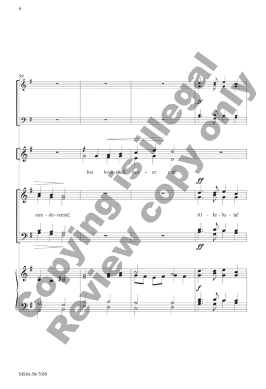 Come, Christians, Join to Sing 4-Part scores gallery preview page 8