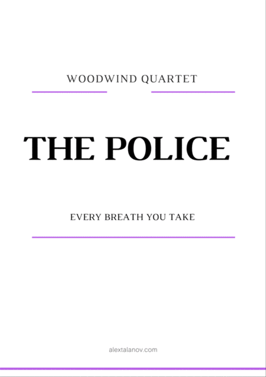 Every Breath You Take Woodwind Quartet scores gallery preview page 1