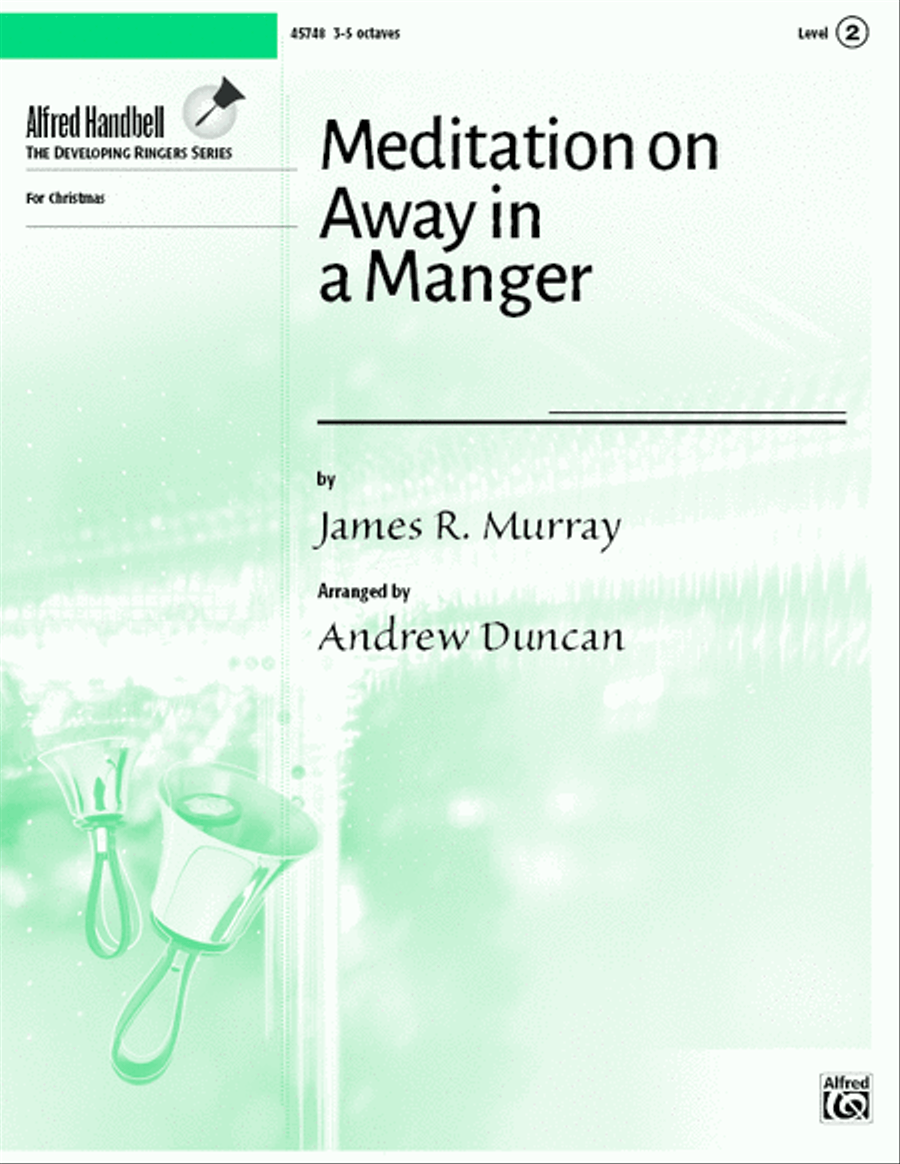 Meditation on Away in a Manger Handbell Choir scores gallery preview page 1