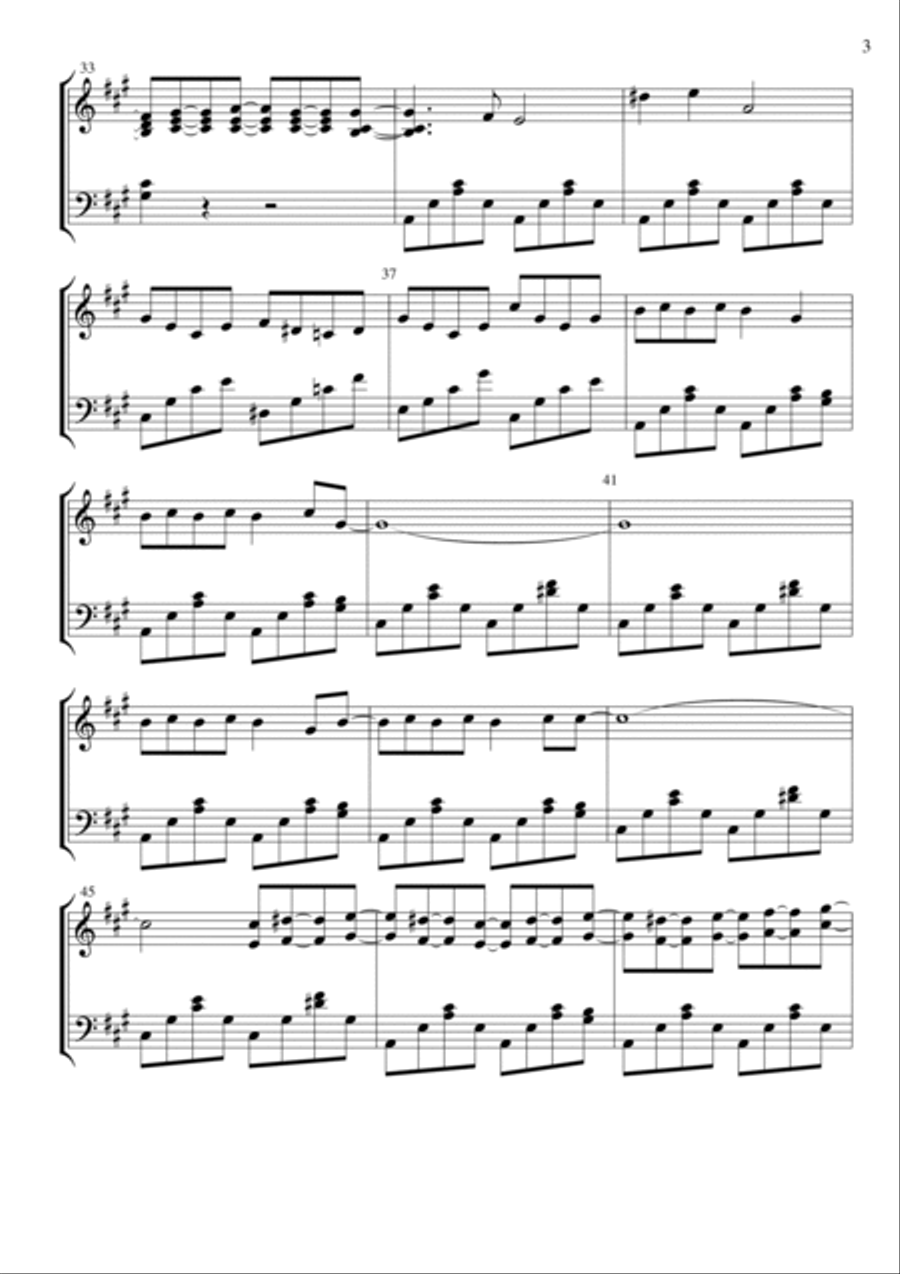 Need You Now Piano Solo scores gallery preview page 3