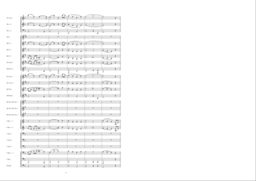 Hymne à l'amour Concert Band scores gallery preview page 4