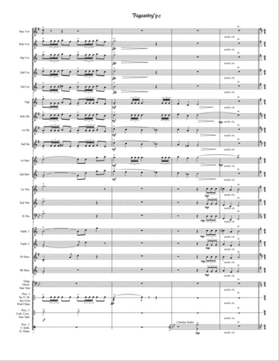 Pageantry Brass Ensemble scores gallery preview page 2