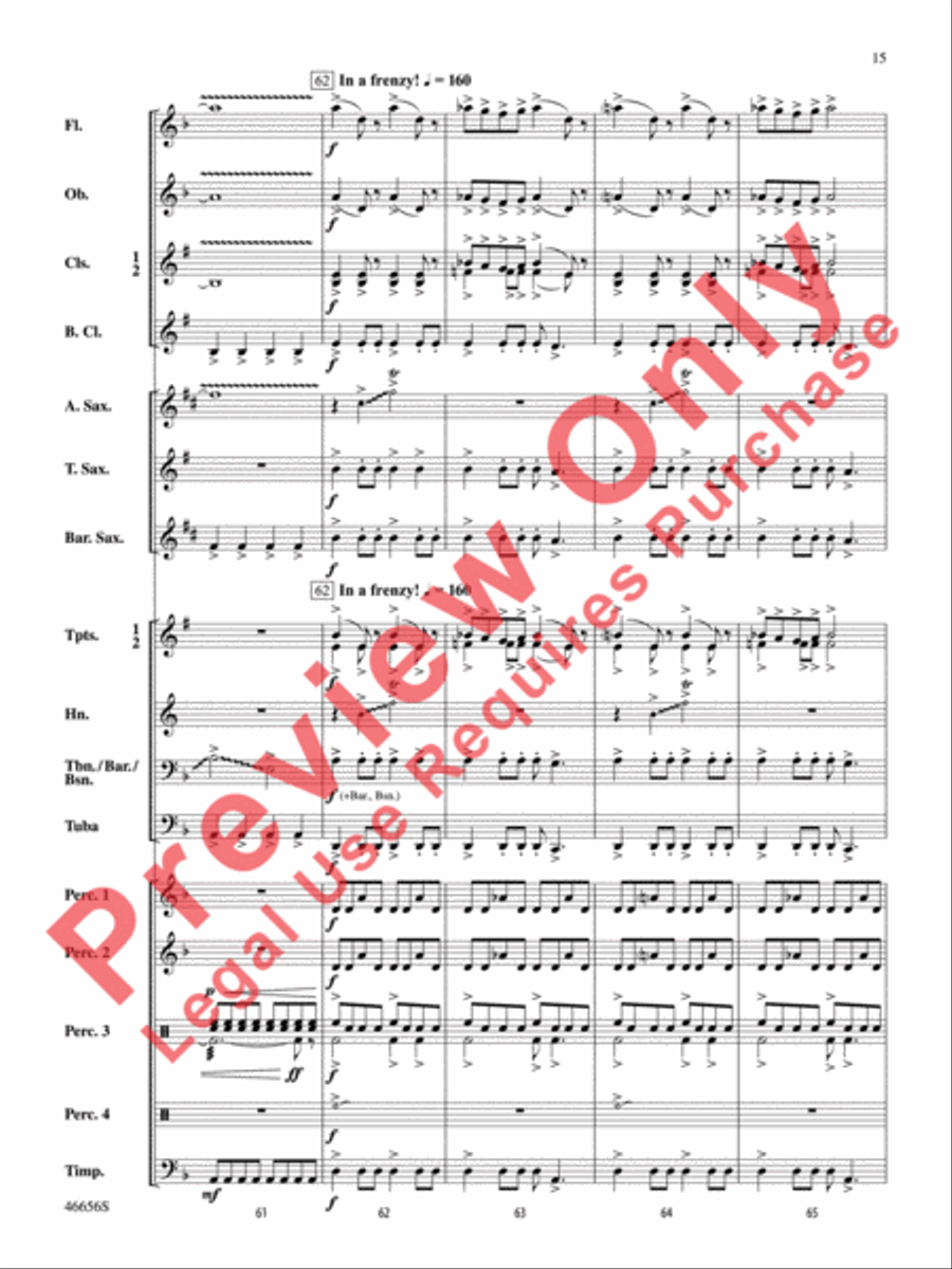 Cha'La Concert Band scores gallery preview page 16
