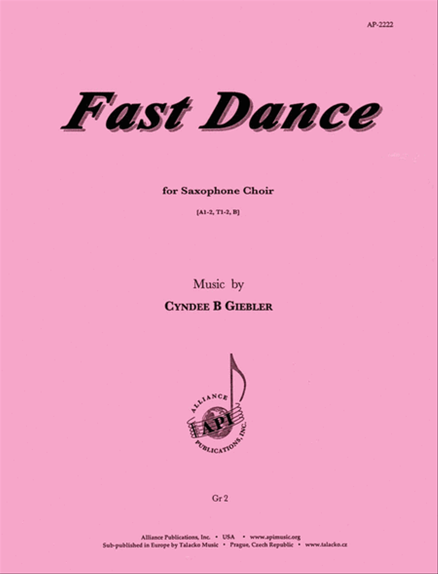 Fast Dance - Sax Choir Choir scores gallery preview page 1