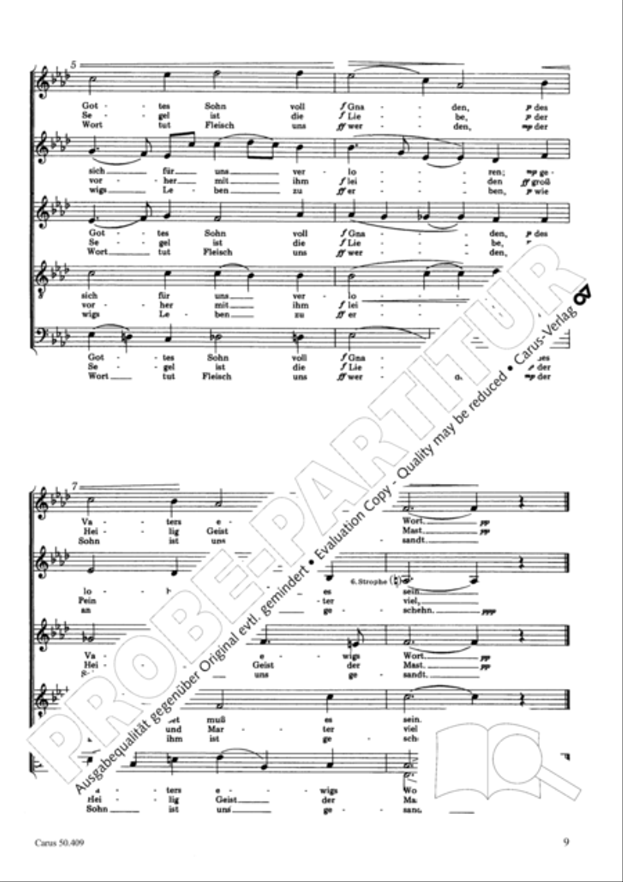 Zwolf deutsche geistliche Gesange Score scores gallery preview page 10