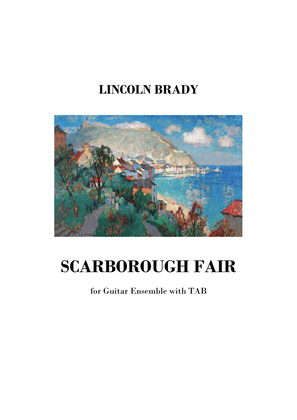 Book cover for SCARBOROUGH FAIR - Guitar Ensemble with TAB