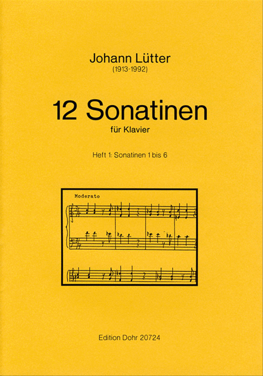 12 Sonatinen für Klavier (Heft 1: Sonatinen 1 bis 6) Piano Solo scores gallery preview page 1