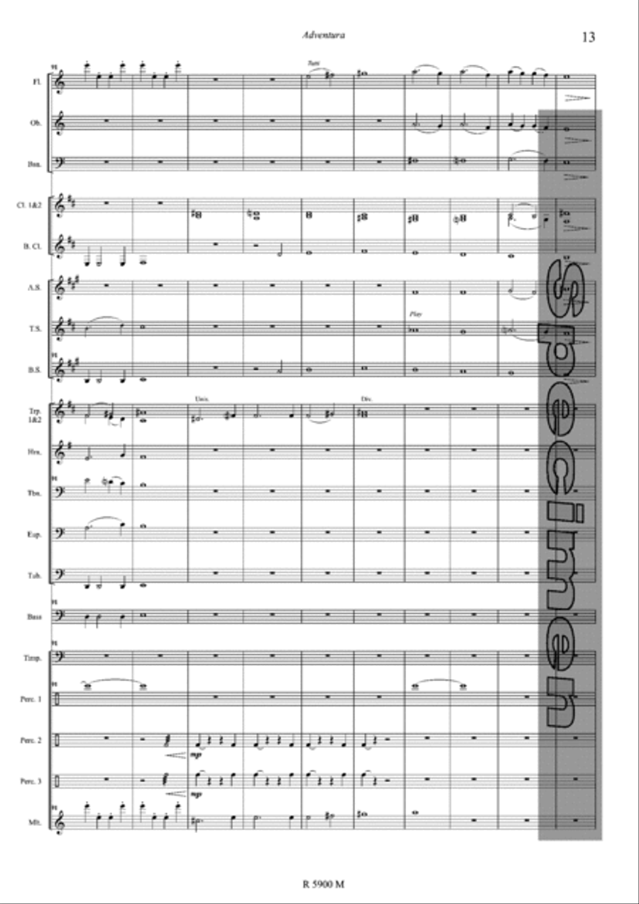 Adventura Concert Band scores gallery preview page 14
