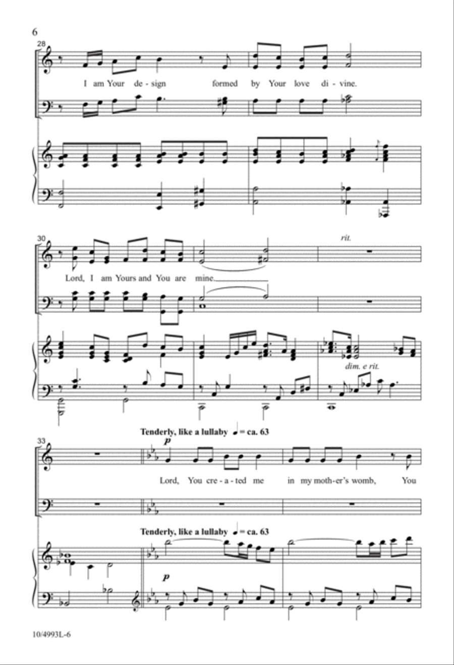 Psalm of Devotion 4-Part scores gallery preview page 6