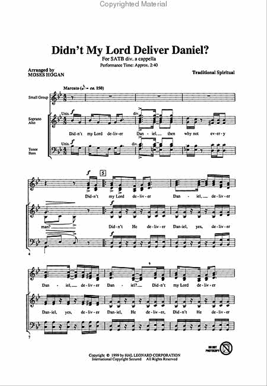 Didn't My Lord Deliver Daniel Divisi scores gallery preview page 2