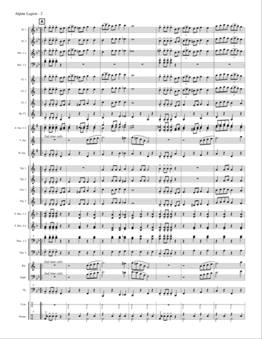 Alpine Legion Alpine Legion Concert Band scores gallery preview page 6