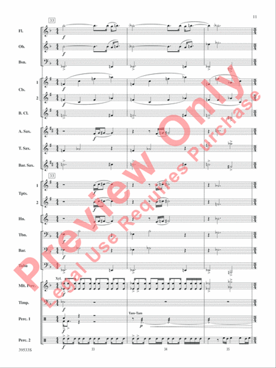 Dark Shadows (from the Original Motion Picture Soundtrack) Concert Band scores gallery preview page 12