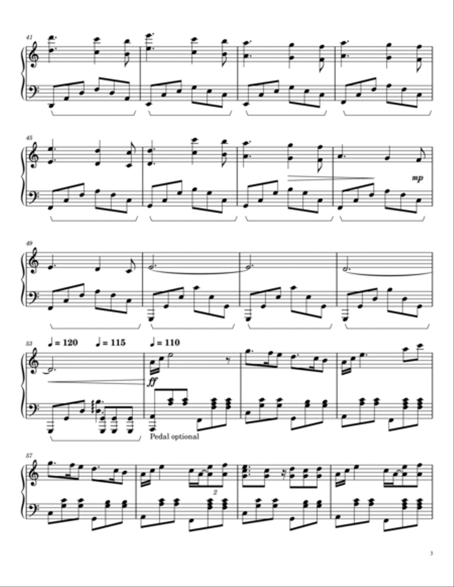 Rosemarie's Theme Rosemarie's Theme Piano Solo scores gallery preview page 3