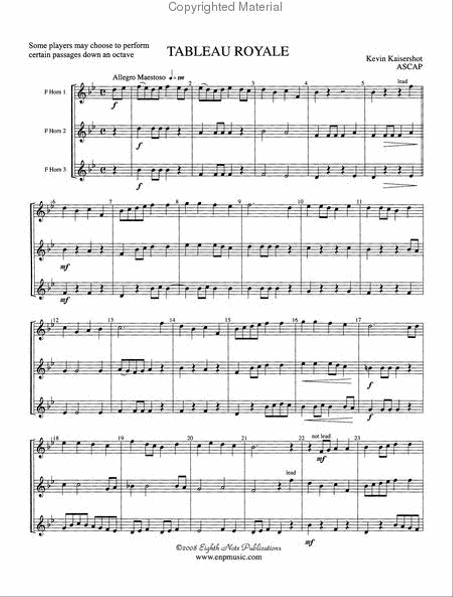 Tableau Royale Tableau Royale Small Ensemble scores gallery preview page 2