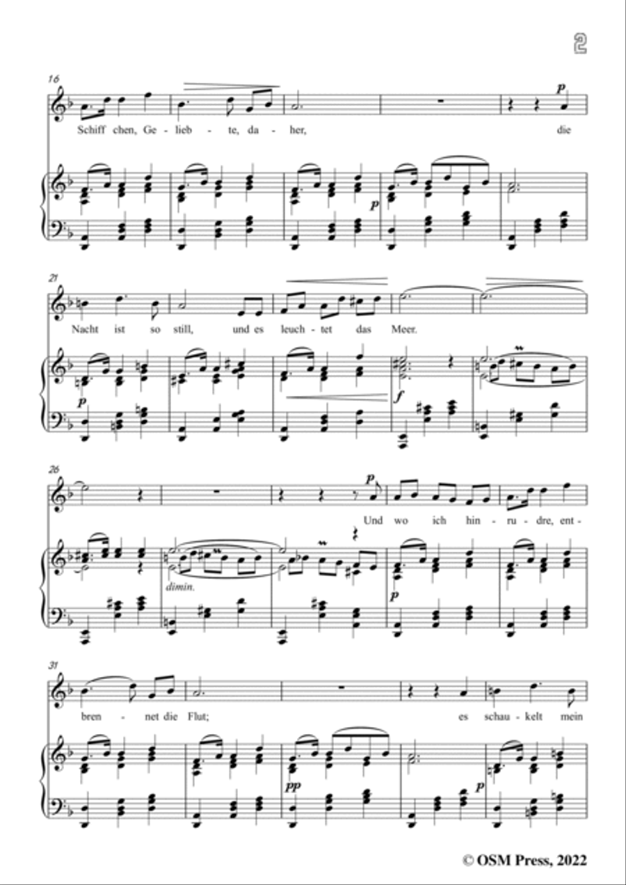 Jenner-Meeresleuchten,in d minor,Op.4 No.1 Voice scores gallery preview page 3