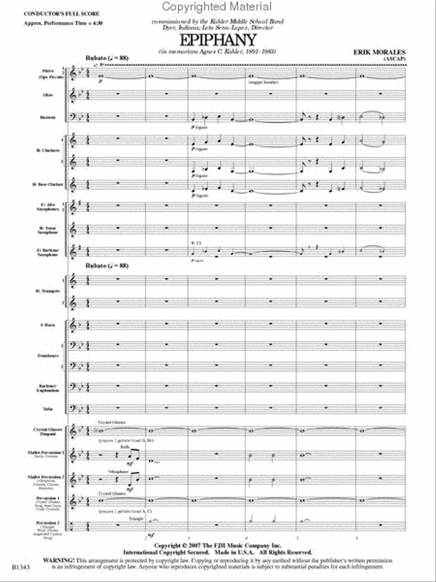 Epiphany Concert Band scores gallery preview page 2