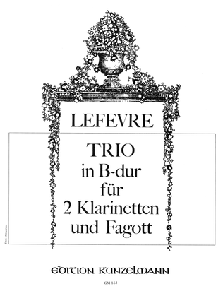 Book cover for Trio for 2 clarinets and bassoon