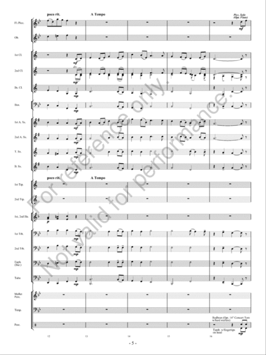 But For The Love Of Ireland Concert Band scores gallery preview page 6
