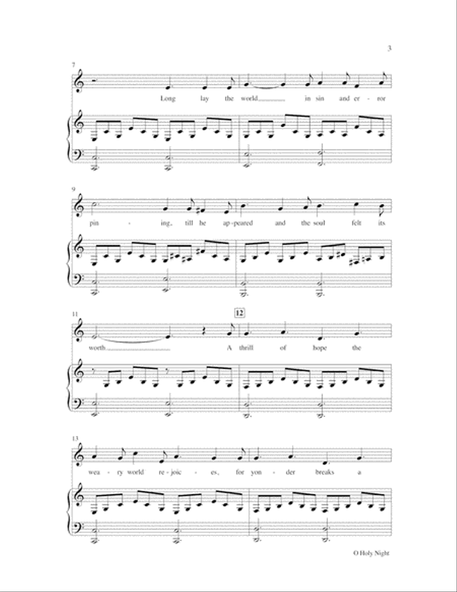 O Holy Night O Holy Night 4-Part scores gallery preview page 4