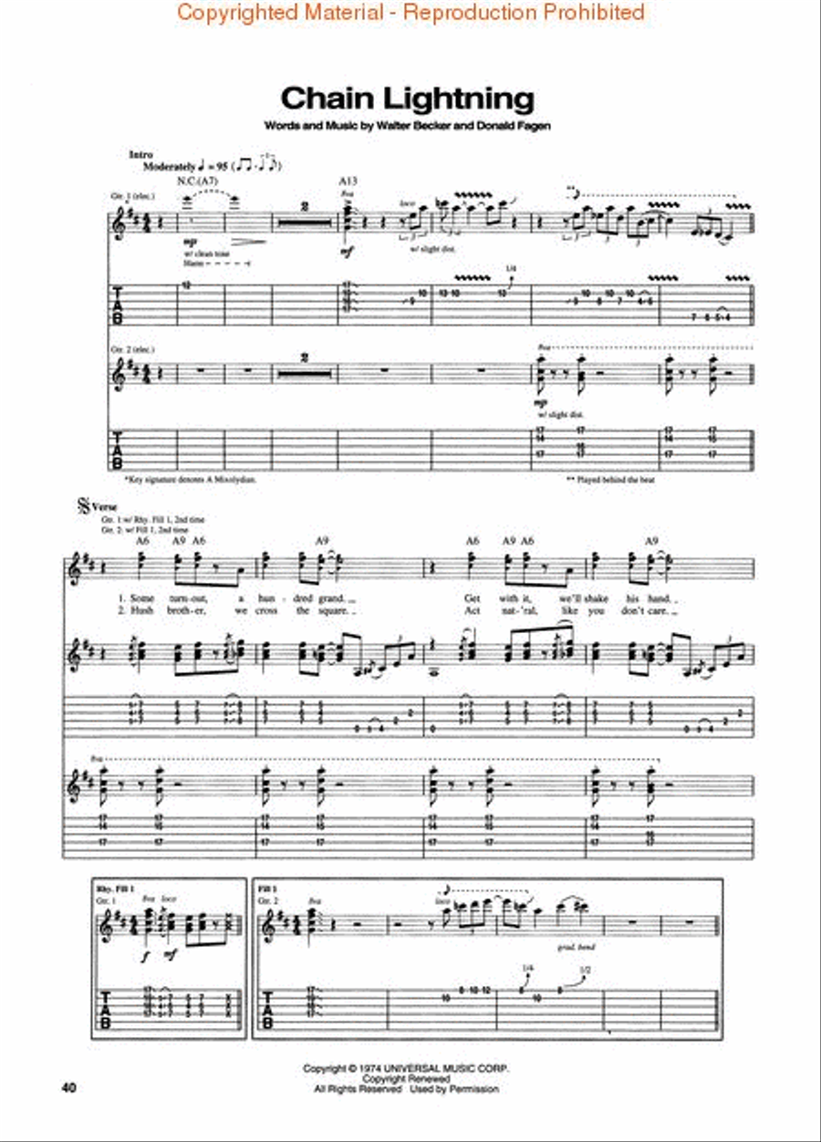 The Best of Steely Dan Electric Guitar scores gallery preview page 4