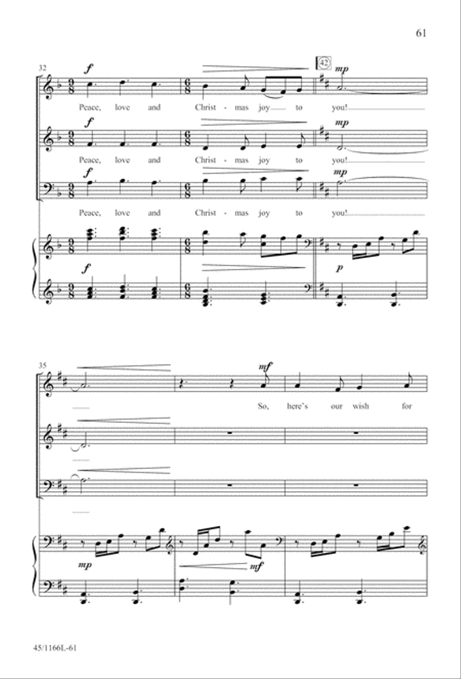 12 Carols for about 12 Singers 3-Part scores gallery preview page 62
