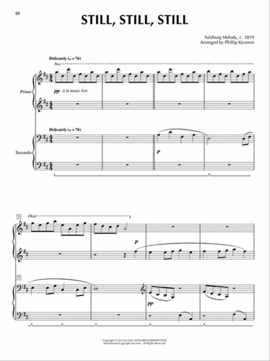 The Christmas Variations Piano Duet scores gallery preview page 5