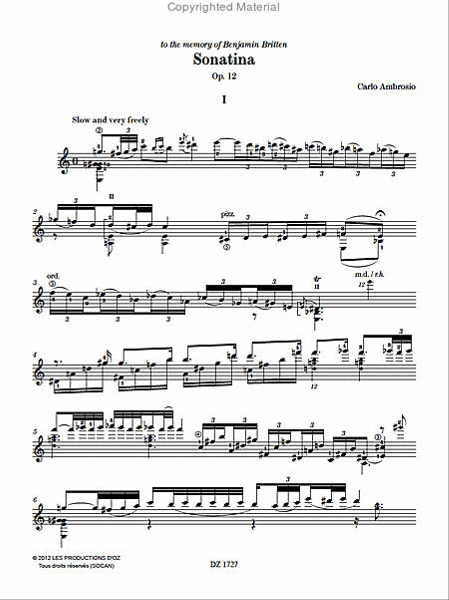 Sonatina Sonatina Classical Guitar scores gallery preview page 2