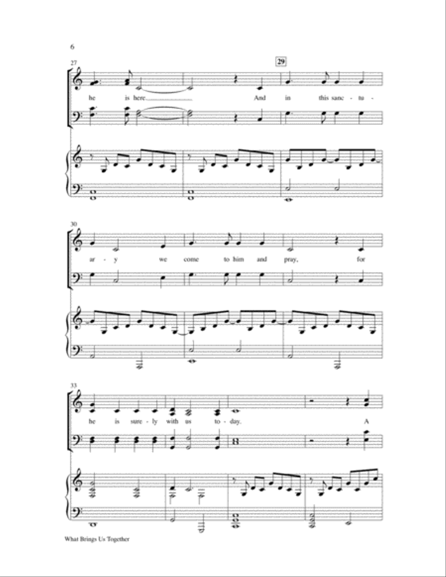 What Brings Us Together What Brings Us Together 4-Part scores gallery preview page 7