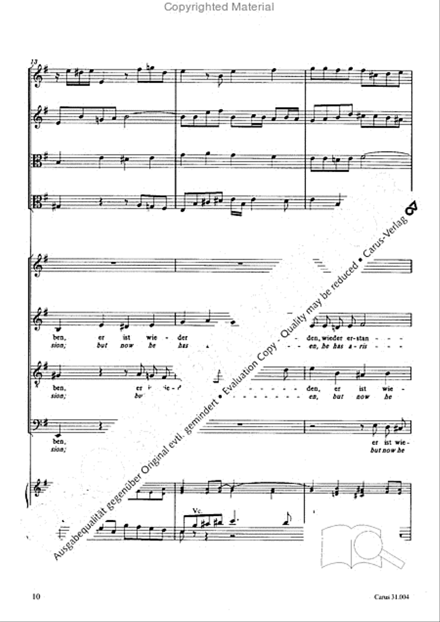 Christ lay in death's cold prison (Christ lag in Todesbanden) 4-Part scores gallery preview page 8