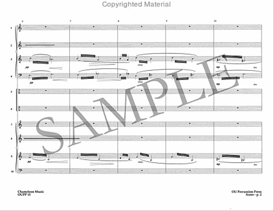 Chameleon Music Percussion Ensemble scores gallery preview page 3