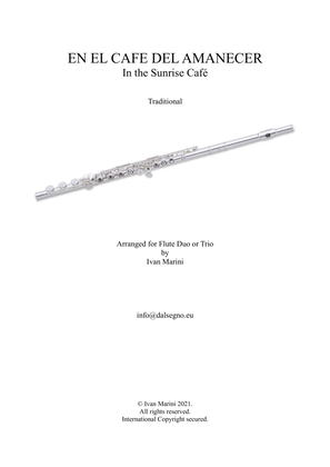 EN EL CAFE DEL AMANECER (In the Sunrise Café) - for Flute Duo or Trio