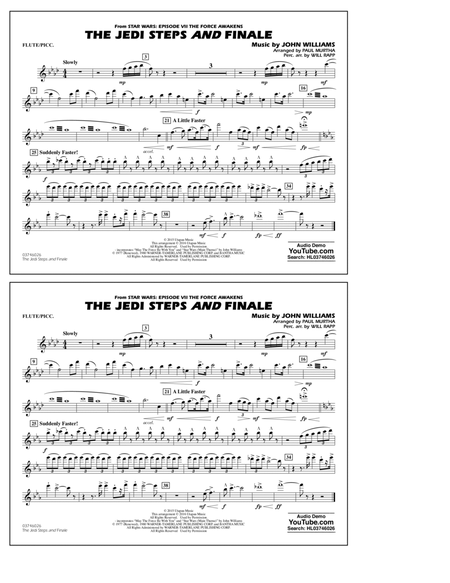 The Jedi Steps and Finale (from Star Wars: The Force Awakens) - Flute/Piccolo