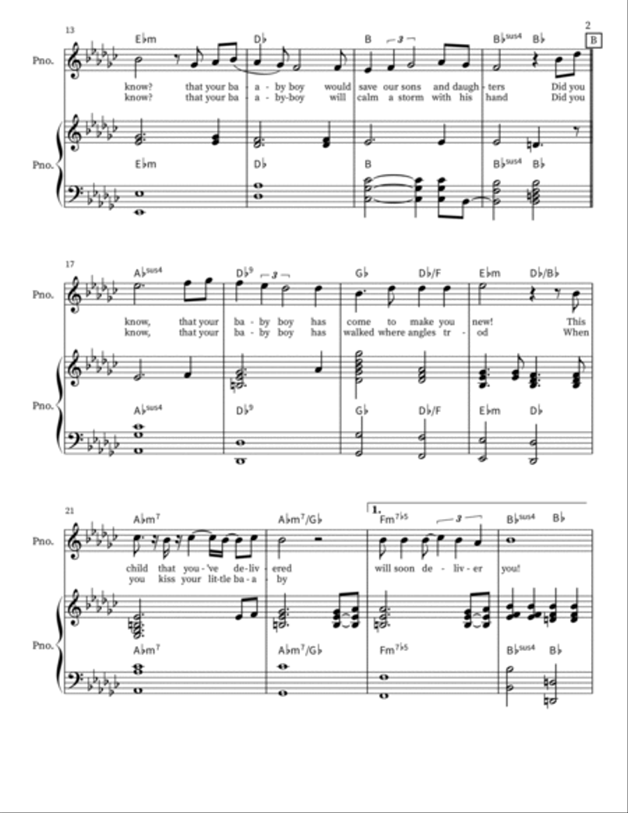 Mary, Did You Know? Mary, Did You Know? Piano, Vocal, Guitar scores gallery preview page 2