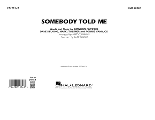 Somebody Told Me (arr. Conaway & Finger) - Conductor Score (Full Score)