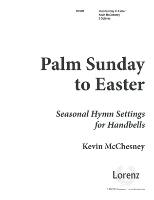 Book cover for Palm Sunday to Easter