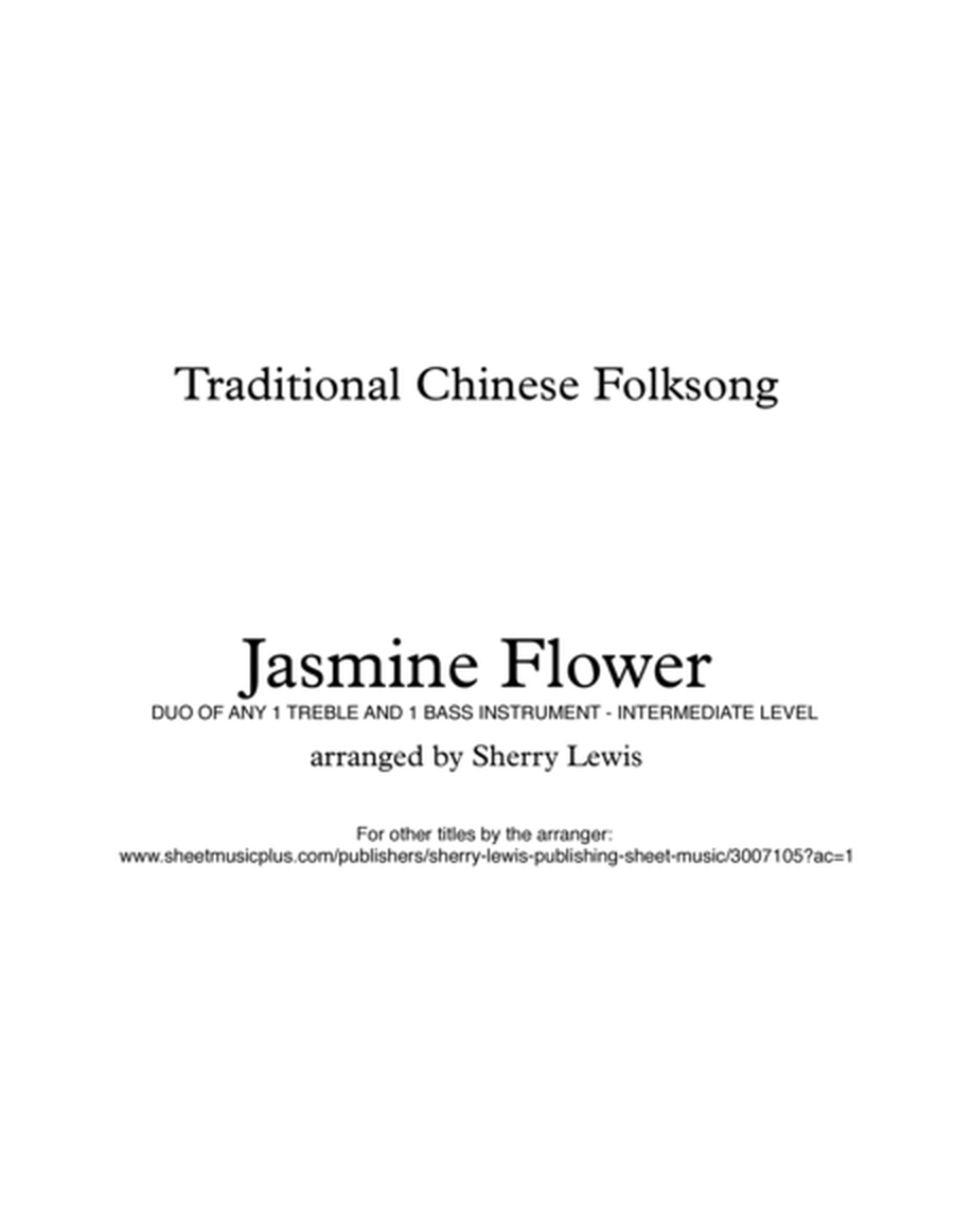 JASMINE FLOWER - Traditional Chinese Folk Song, Duo for 1 treble and 1 bass instrument, Intermediate image number null