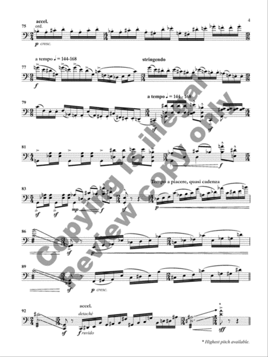 Hanjale Cello Solo scores gallery preview page 7