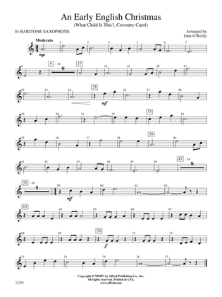 Early English Christmas: E-flat Baritone Saxophone