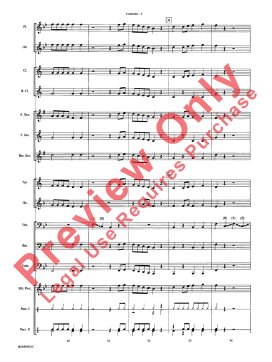 Slip and Slide Concert Band scores gallery preview page 9