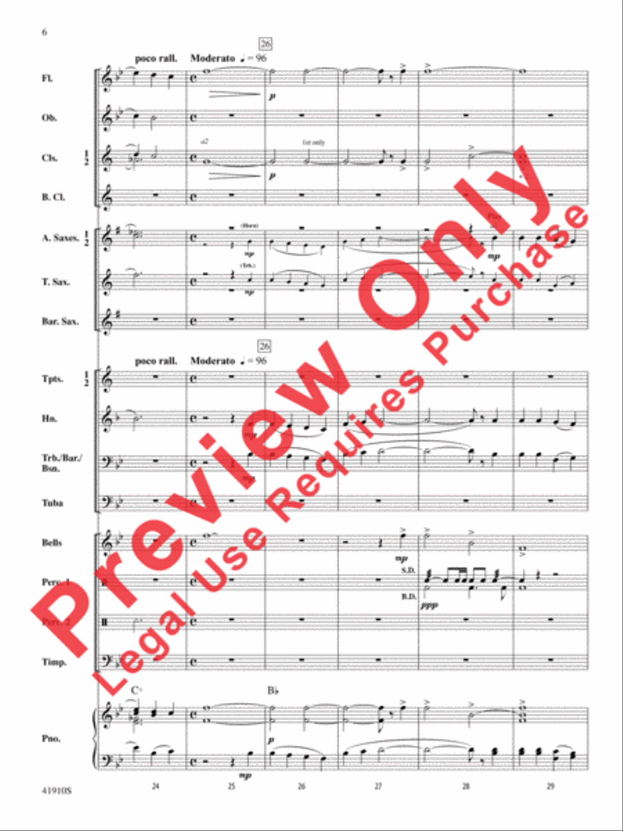 The Spirit of Thanksgiving Concert Band scores gallery preview page 7