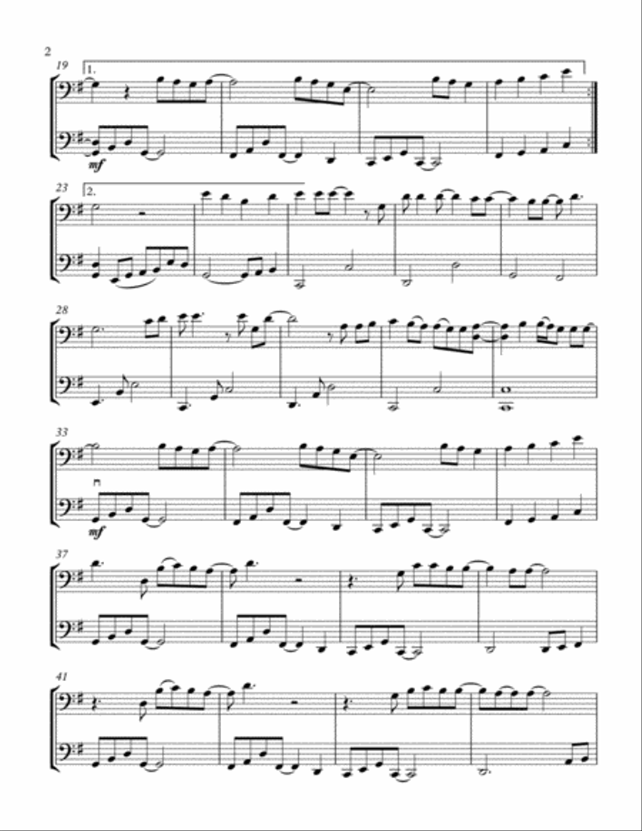 Wonderful Tonight String Duet scores gallery preview page 3