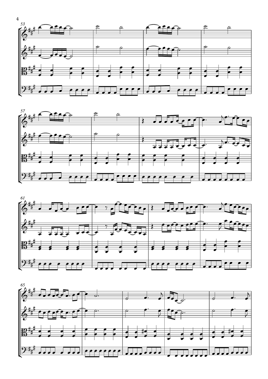 If I Had A Gun... String Quartet scores gallery preview page 4