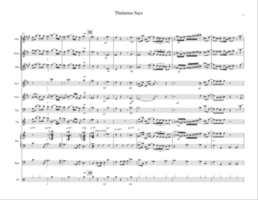 Thalamus Says Thalamus Says Jazz Ensemble scores gallery preview page 5